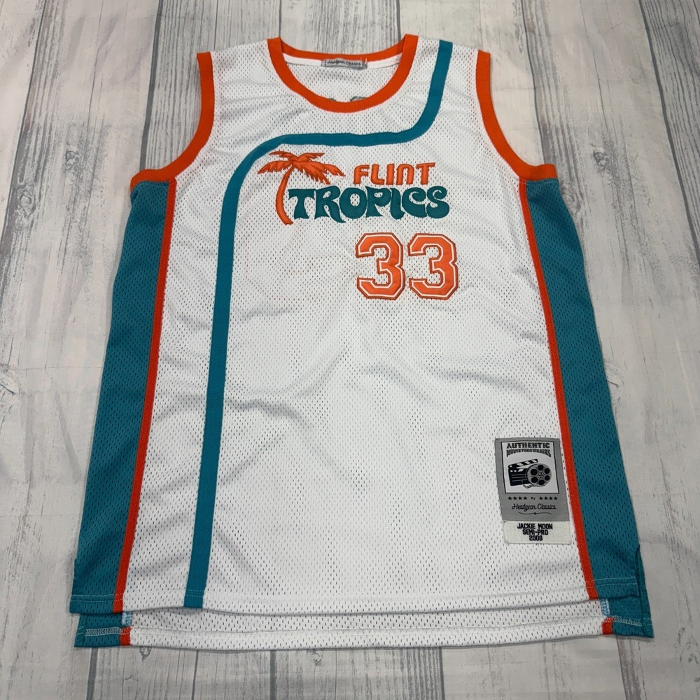 Will Ferrell Semi‎ Pro Movie Jackie Moon Flint Tropics Basketball Jersey XL Mens